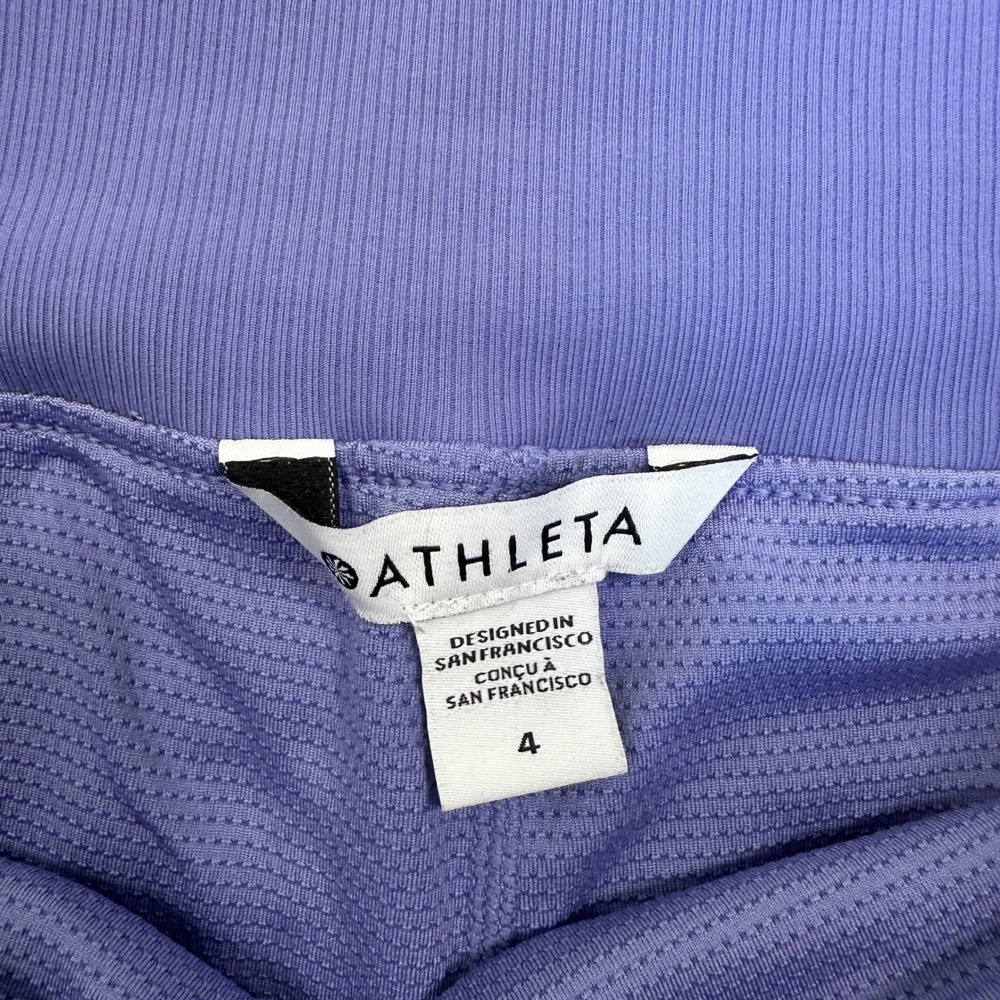 Athleta Womens Soho Skort 4 Purple Solid Lightweight Stretch Golf Tennis - Picture 3 of 7
